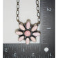 Navajo Pink Conch Cluster Bar Necklace Sterling Silver B.