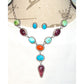 Navajo Turquoise Spiny Oyster Lariat Necklace Earrings