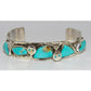 Zuni Snake Bracelet Royston Turquoise & Sterling Silver 7’’