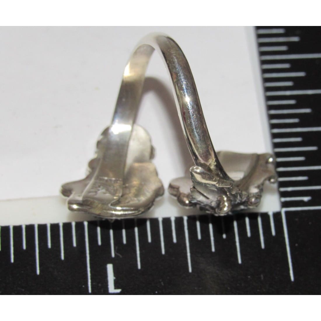 Navajo Kingman Turquoise Adjustable Bypass Ring Sz8 Sterling